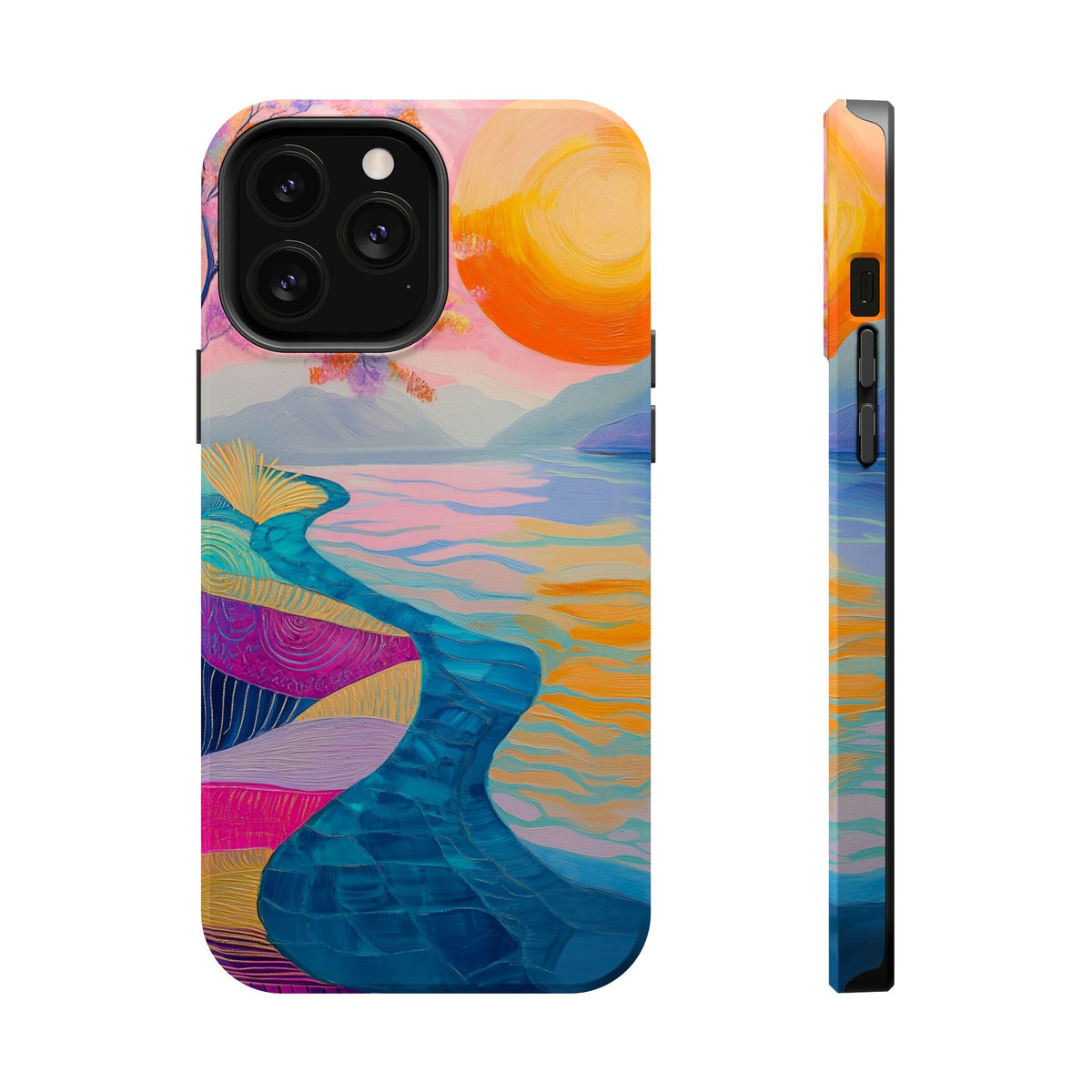 Sunset River - Magnetic iPhone Case