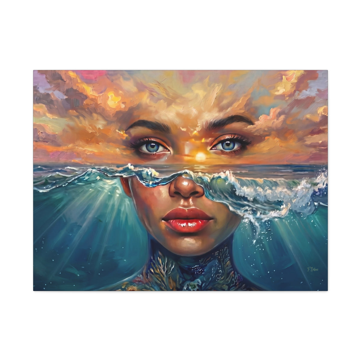 Ocean Goddess - Canvas Wall Art
