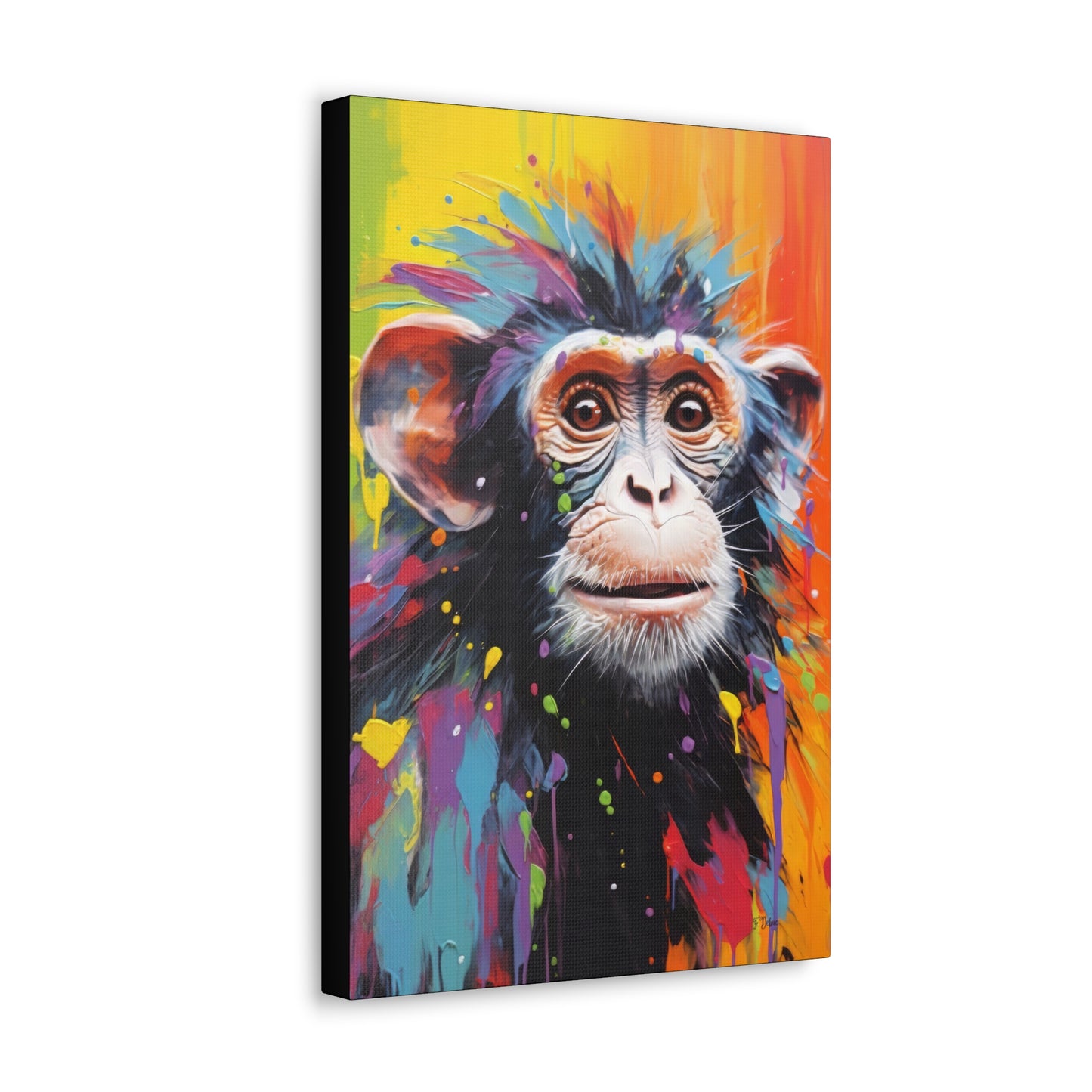 Abstract Monkey - Canvas Wall Art