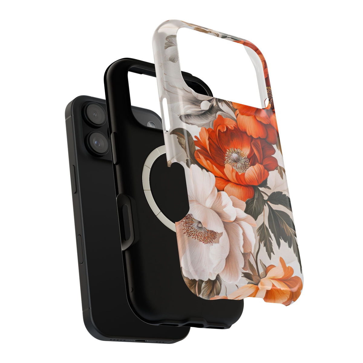 Vintage Peony Bloom - Magnetic iPhone Case