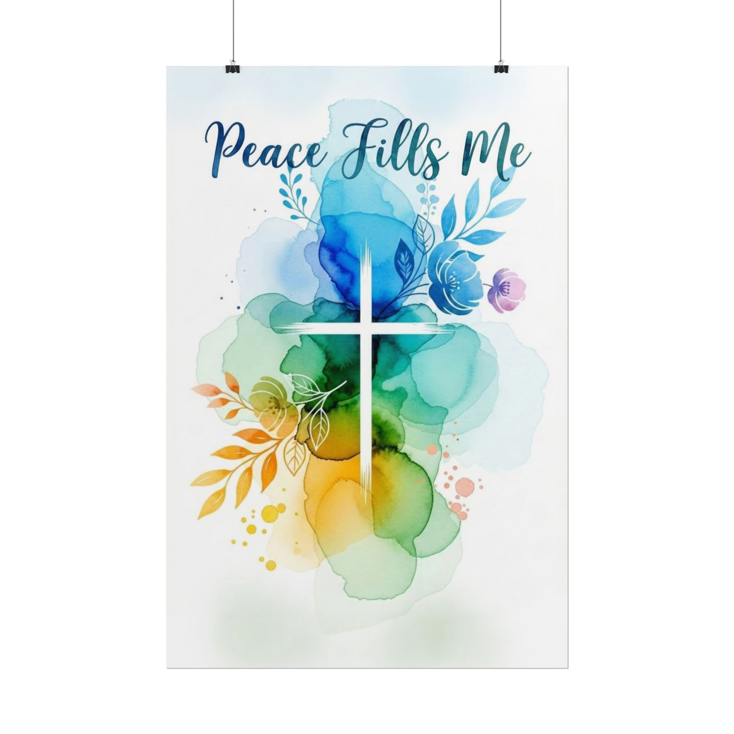 Peace Fills Me - Christian Art Print