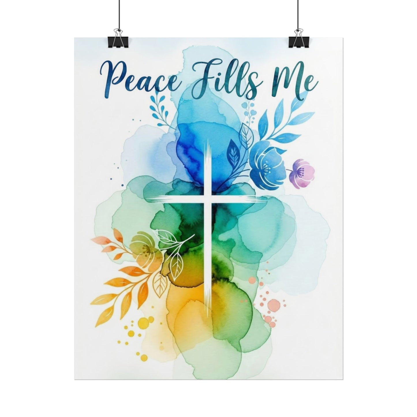 Peace Fills Me - Christian Art Print