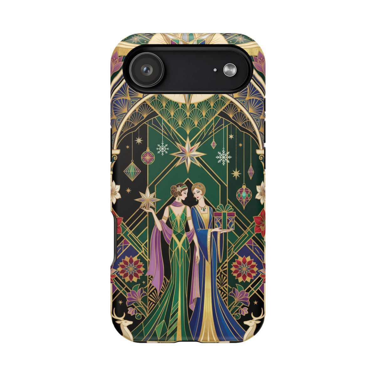 Art Deco Festive Figures - Magnetic iPhone Case