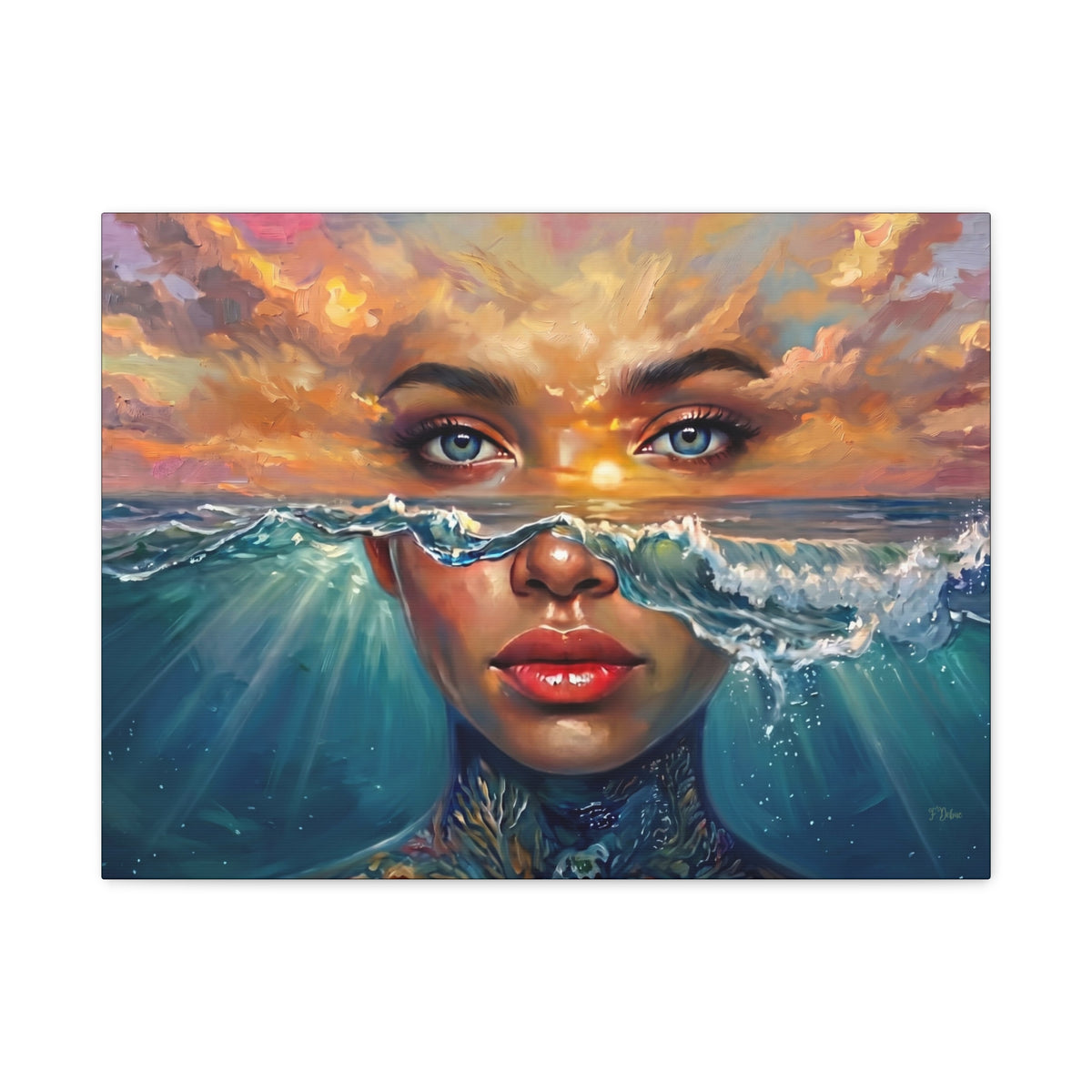 Ocean Goddess - Canvas Wall Art