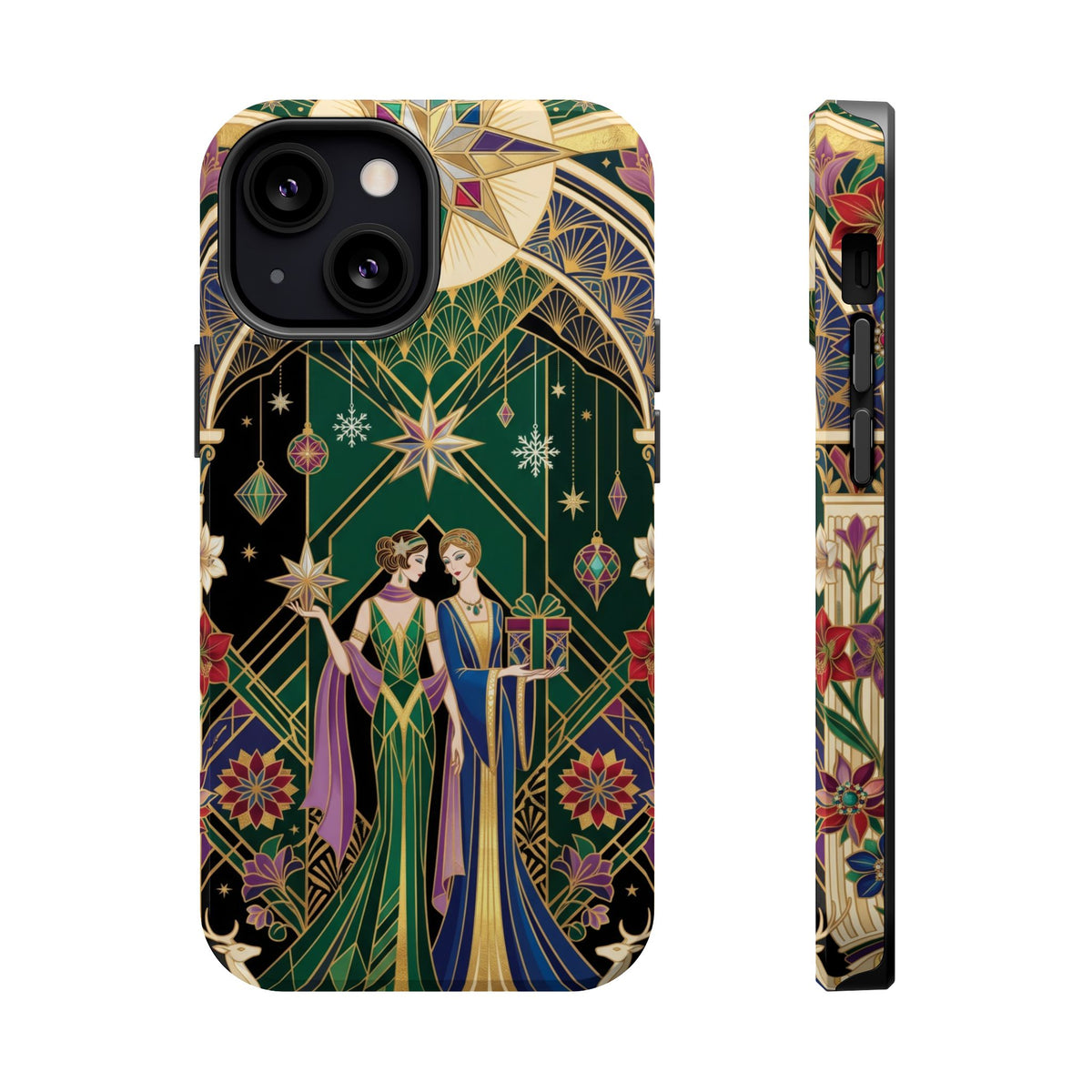 Art Deco Festive Figures - Magnetic iPhone Case