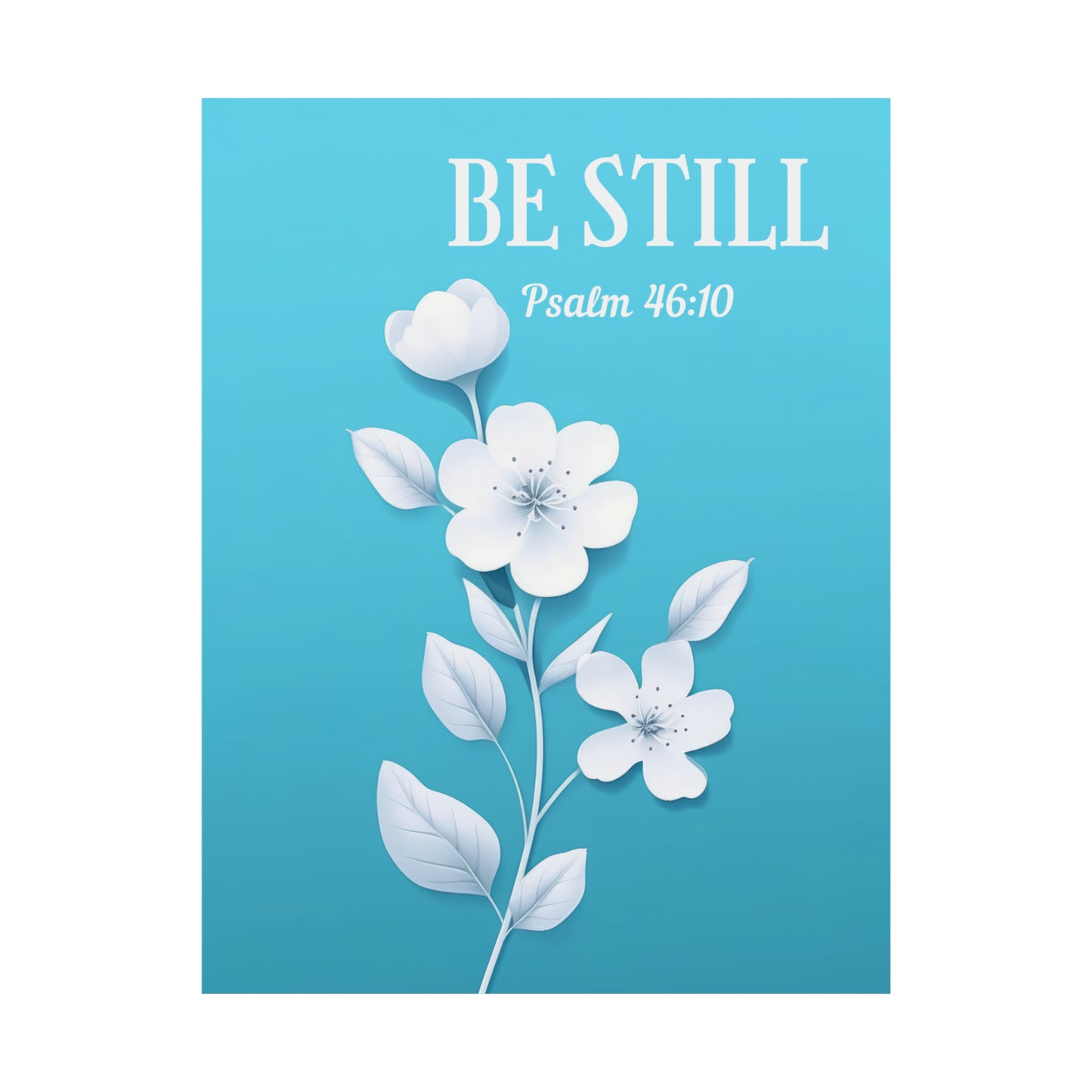 Be Still - Floral Art Print
