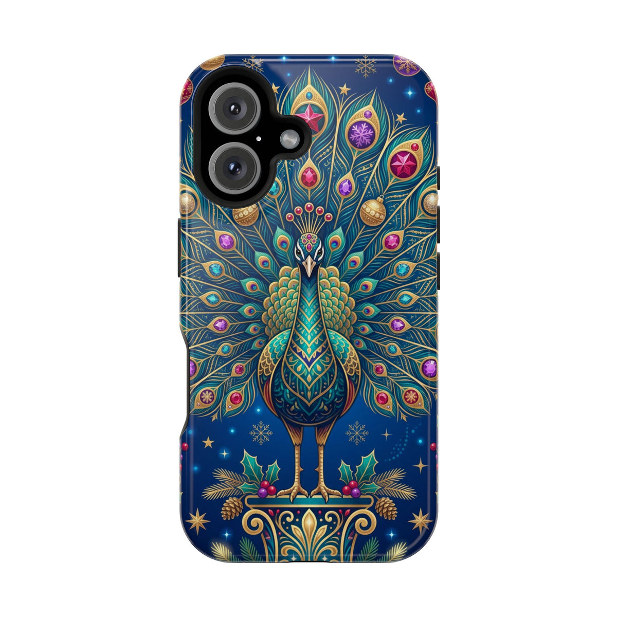 Christmas Peacock - Magnetic iPhone Case