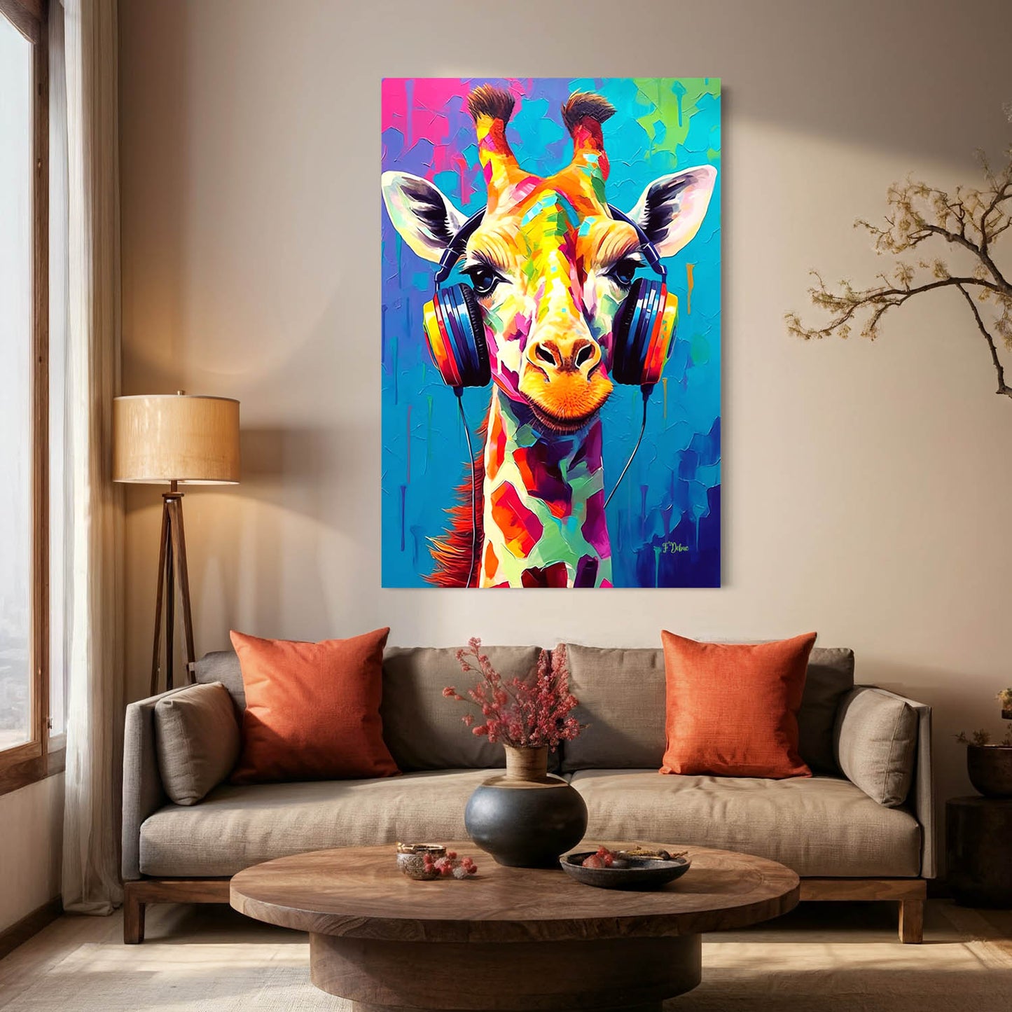 Graceful Giraffe - Canvas Wall Art