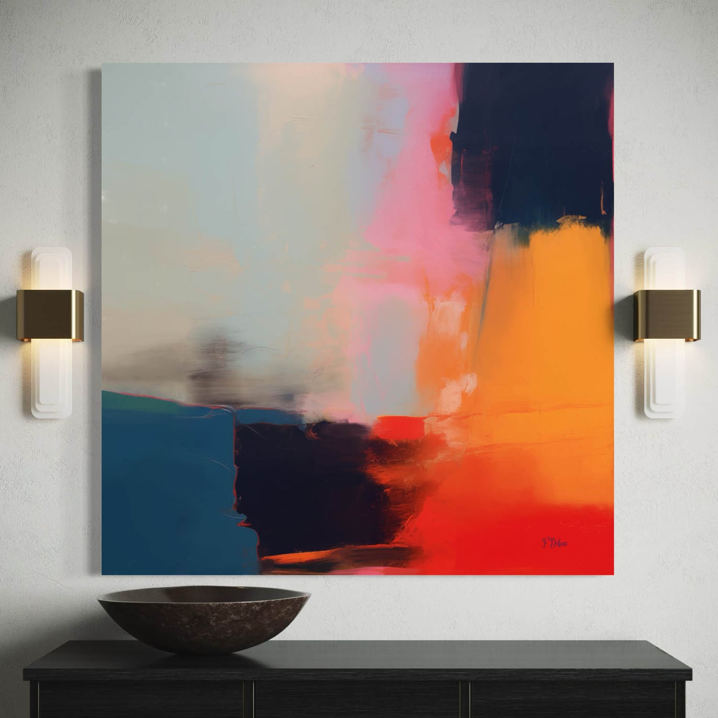 Fusion Dreams – Modern Color Canvas