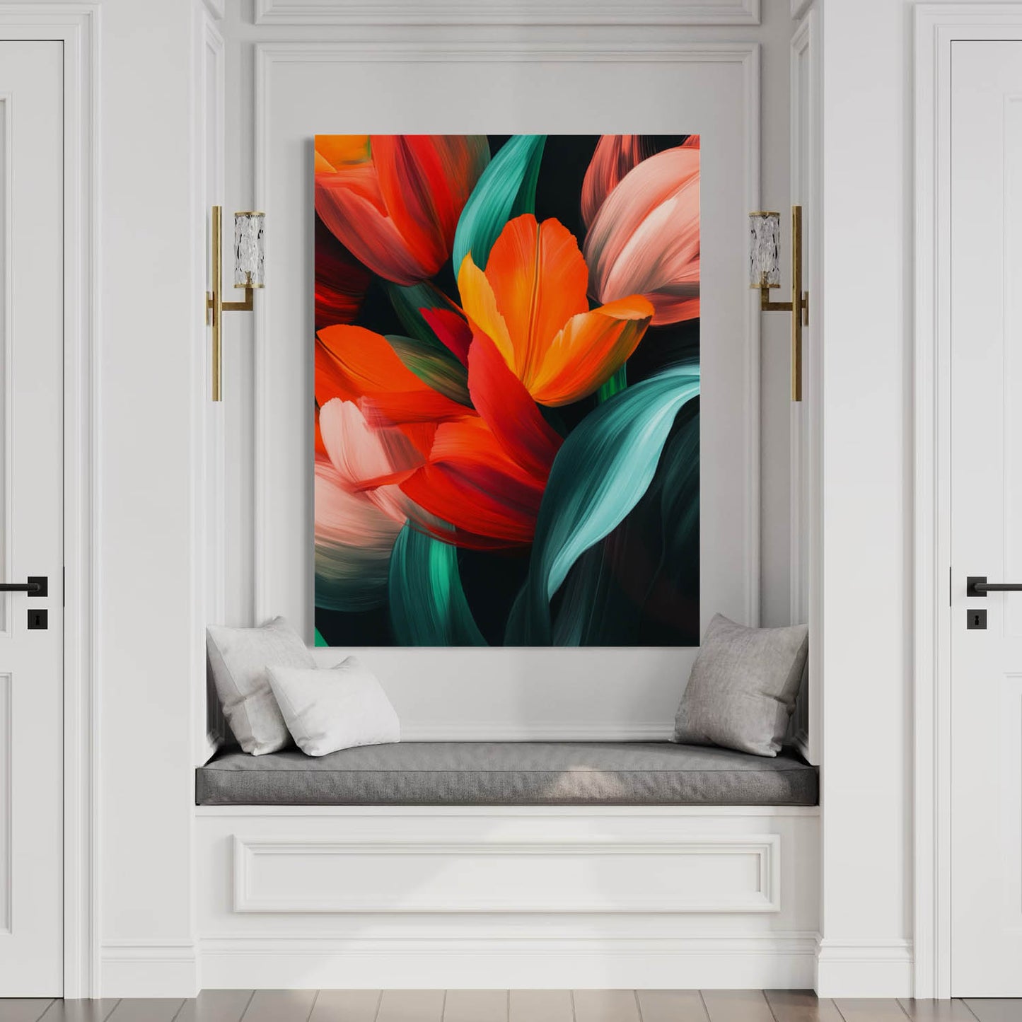 Golden Bloom - Canvas Wall Art