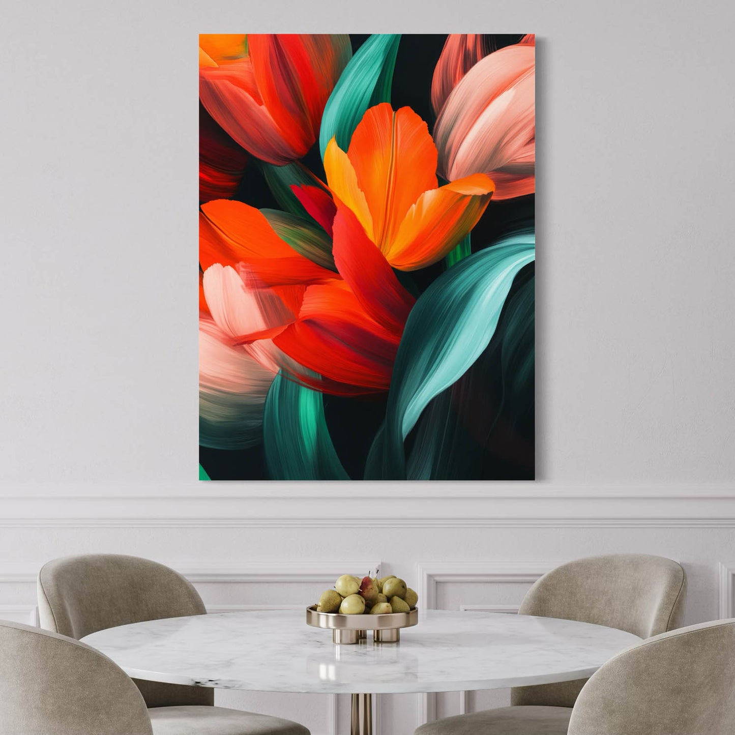 Golden Bloom - Canvas Wall Art