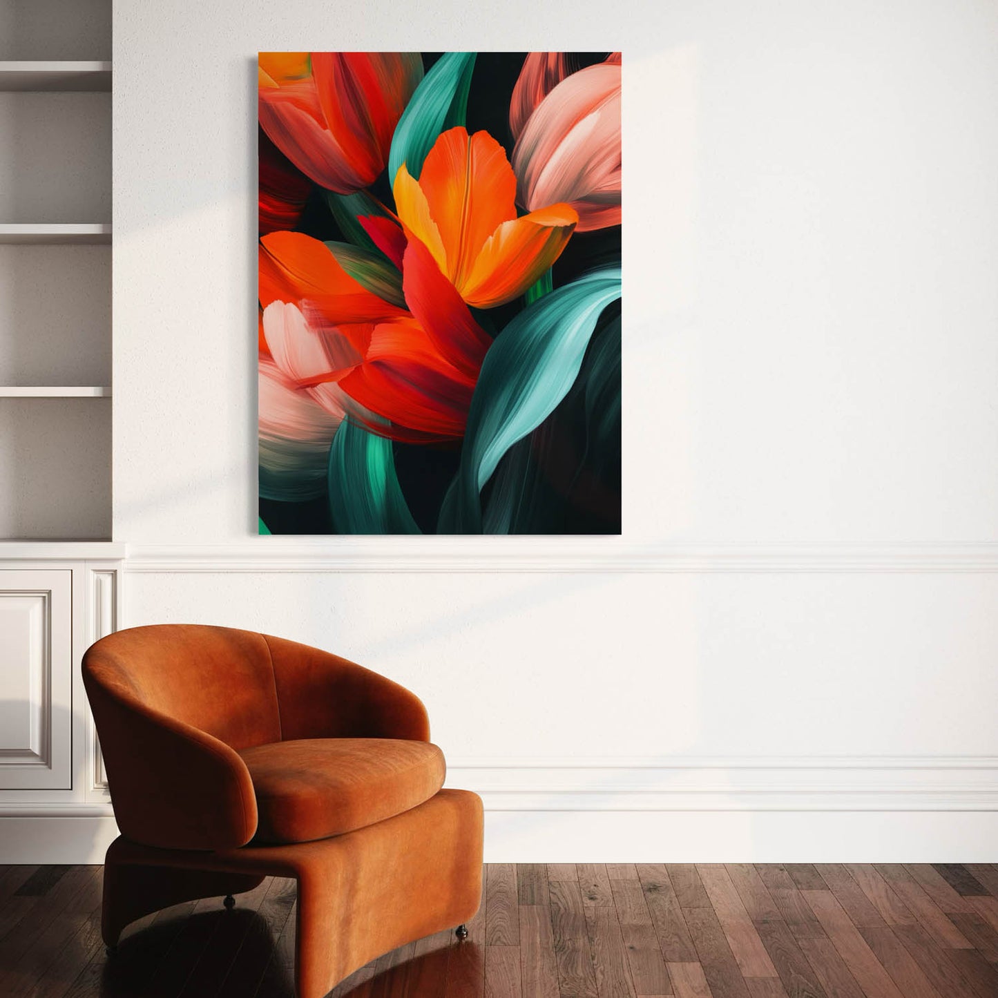 Golden Bloom - Canvas Wall Art