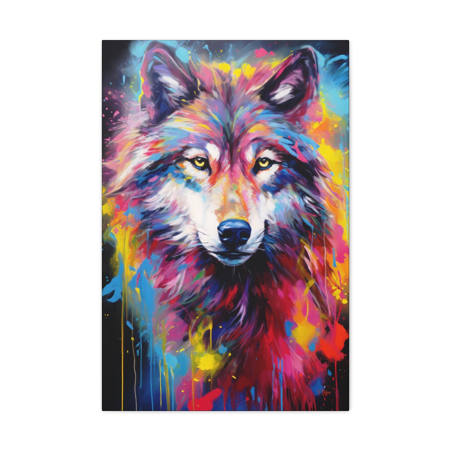 Striking Wolf - Canvas Wall Art