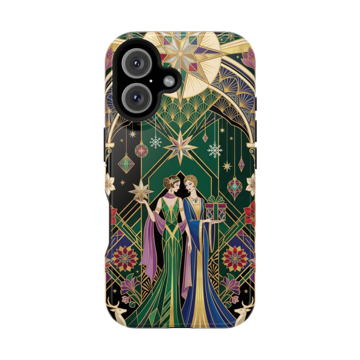 Art Deco Festive Figures - Magnetic iPhone Case