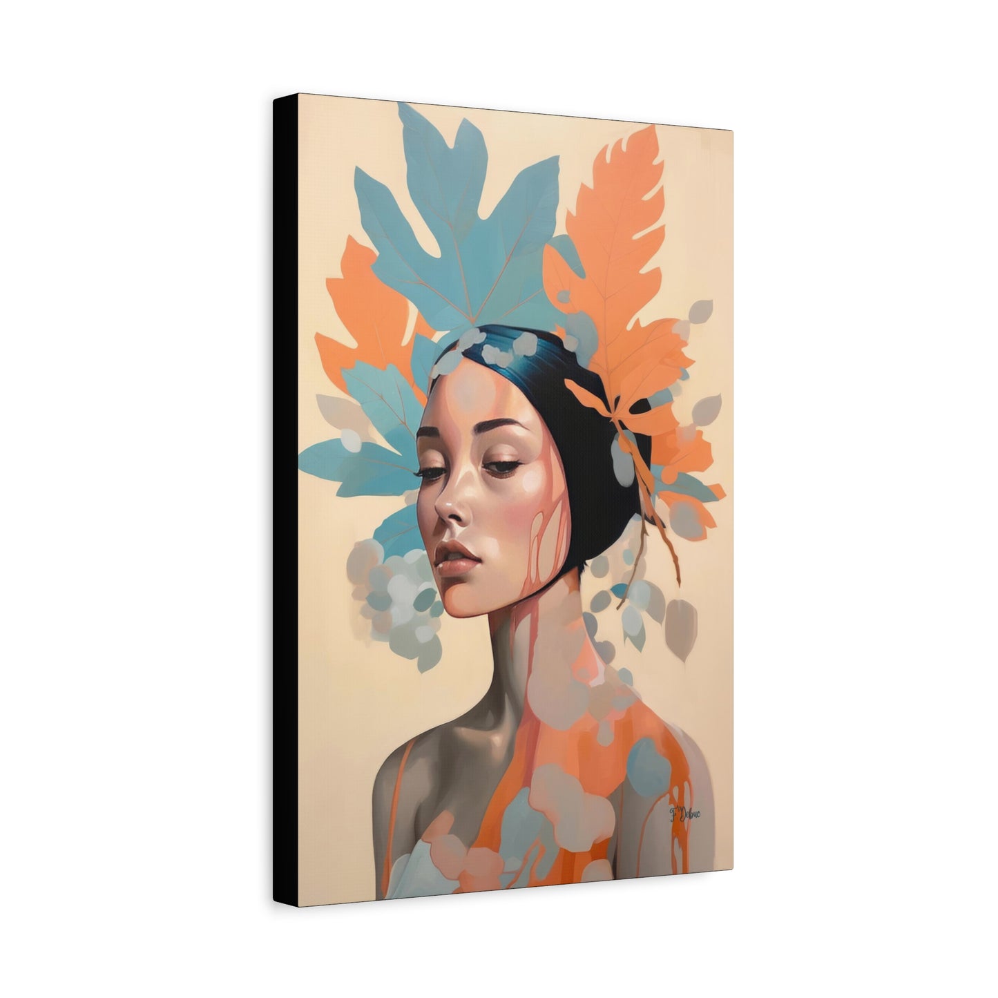 Femme Foliage - Canvas Wall Art