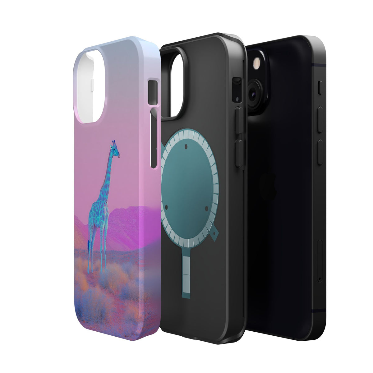 Giraffe Landscape - Magnetic iPhone Case