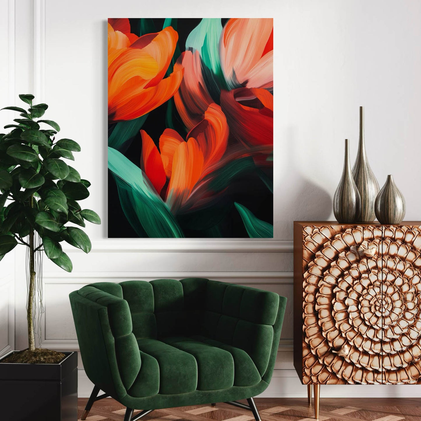 Radiant Petal - Canvas Wall Art