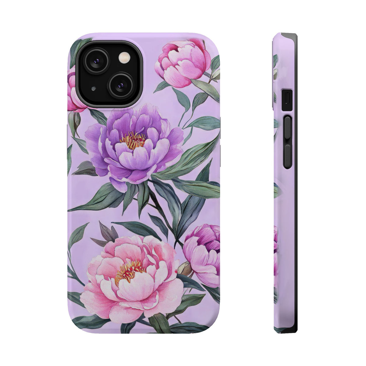 Lilac Peony - Magnetic iPhone Case