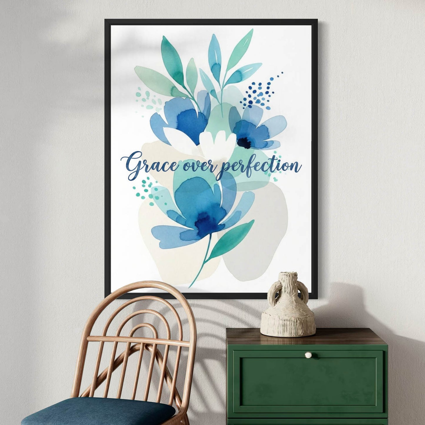 Grace Over Perfection - Inspirational Art Print