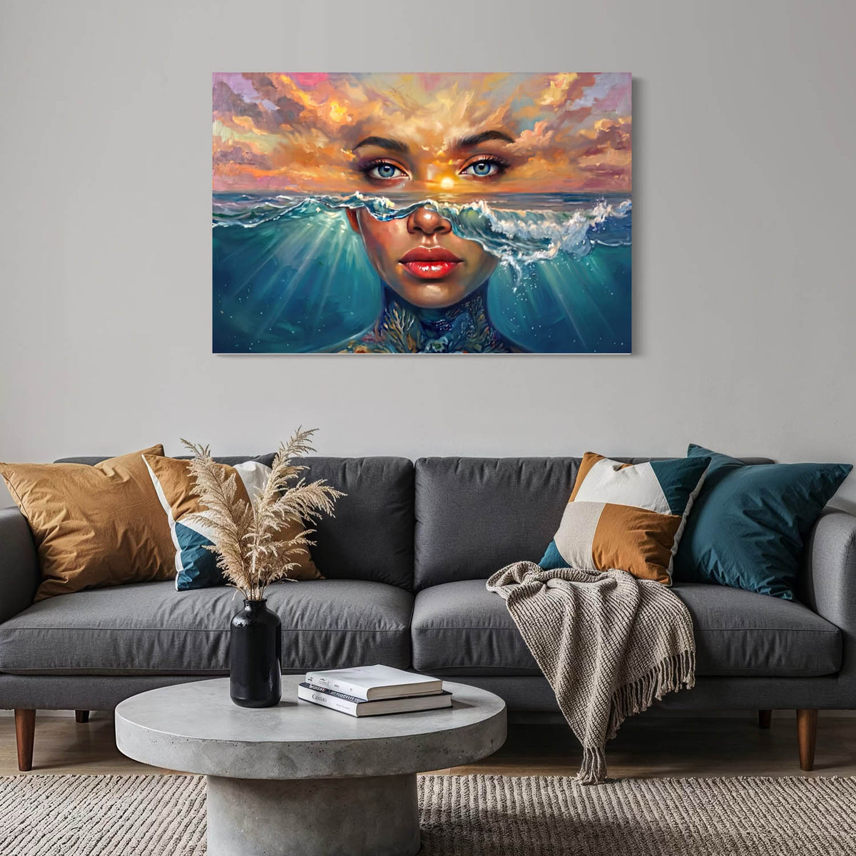 Ocean Goddess - Canvas Wall Art