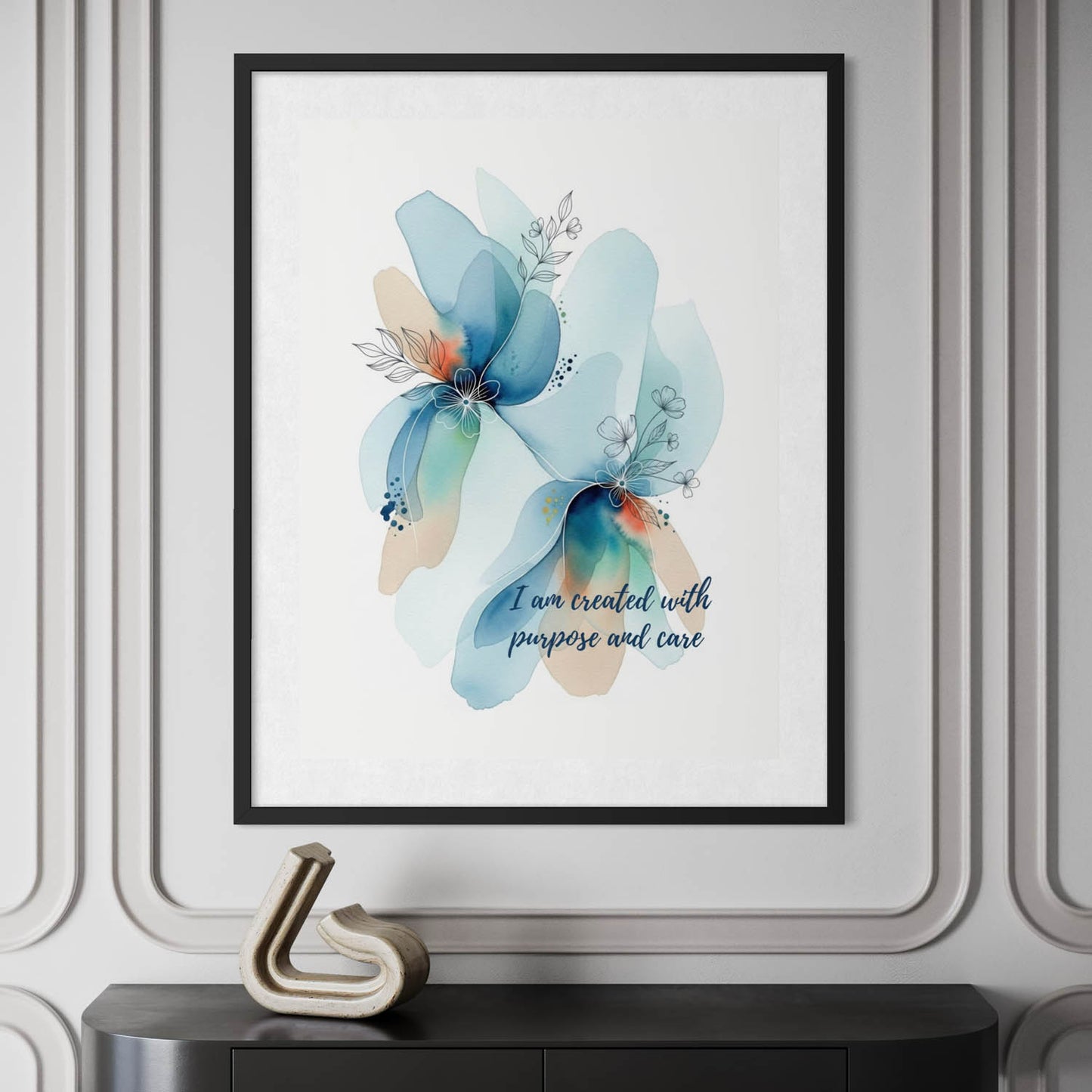 Created with Purpose - Christian Art Print