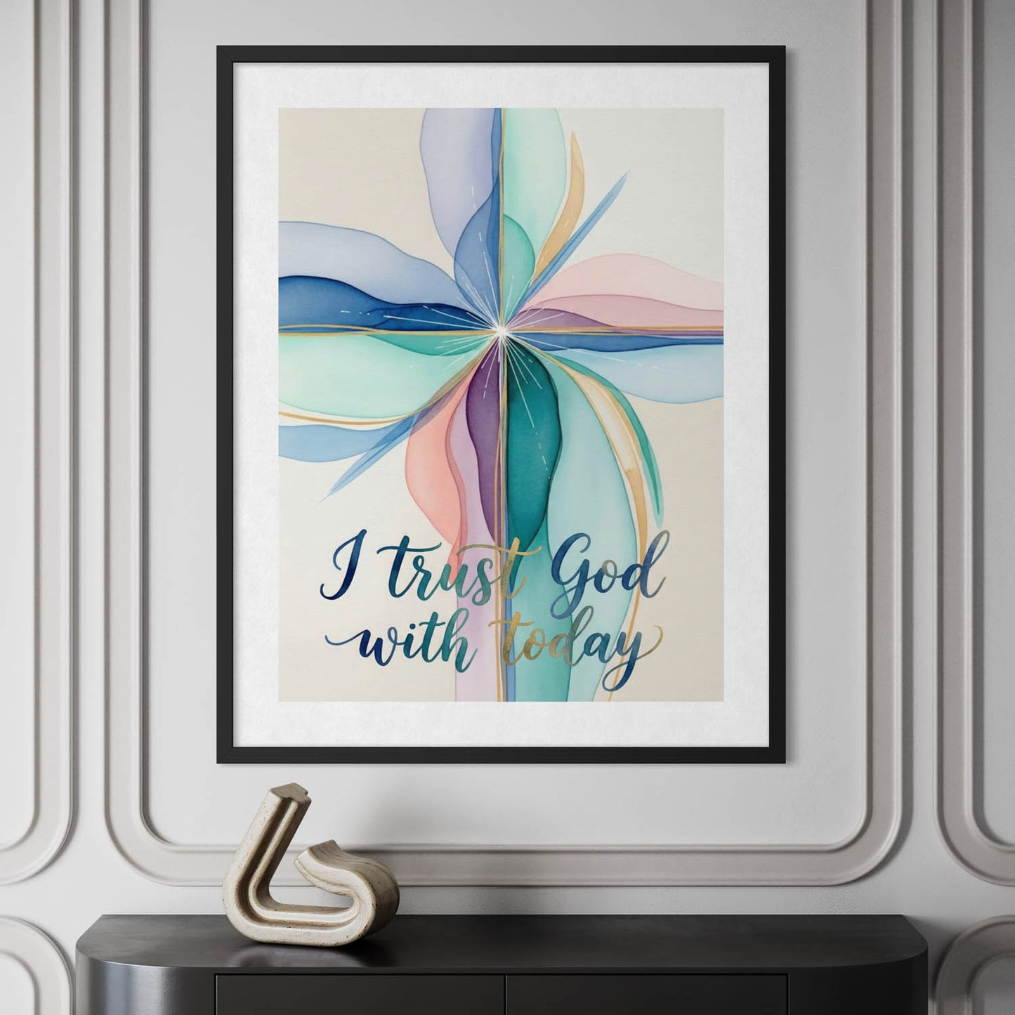I Trust God - Christian Art Print