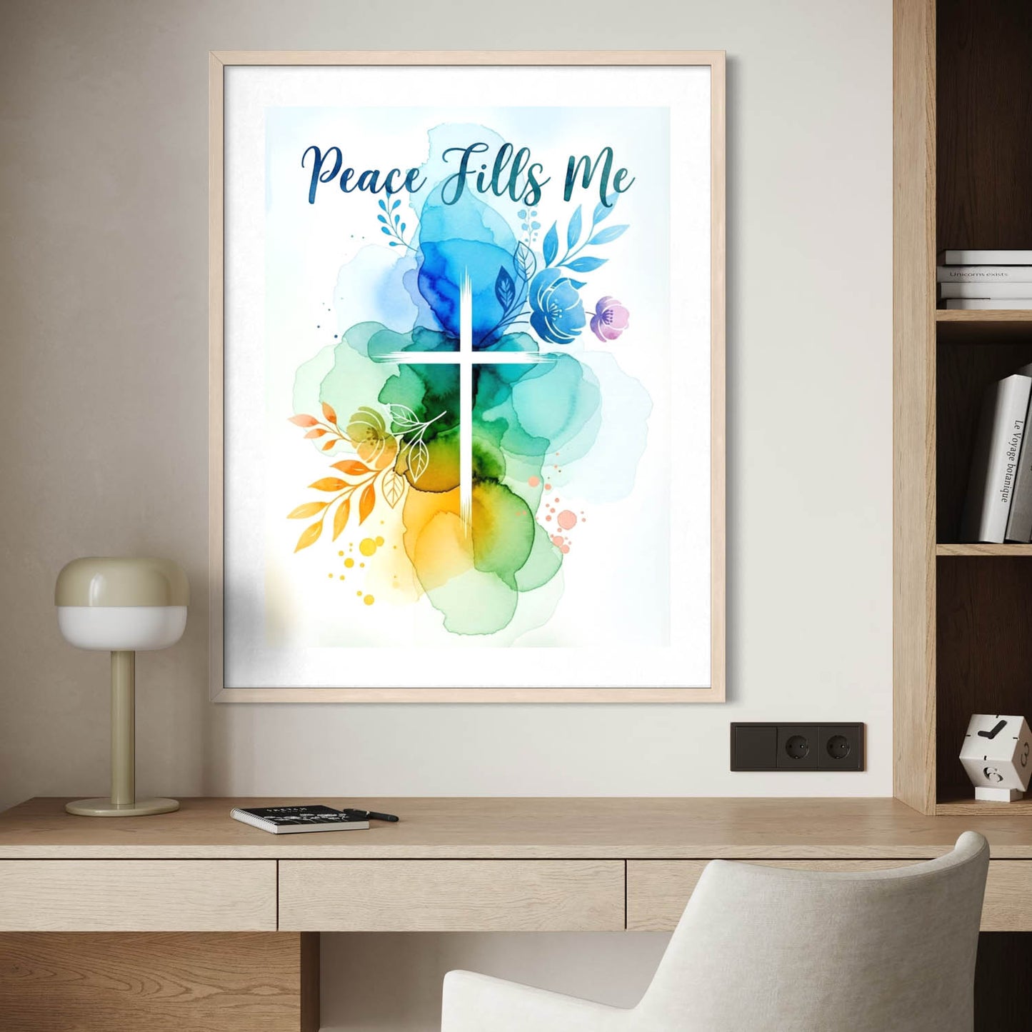 Peace Fills Me - Christian Art Print