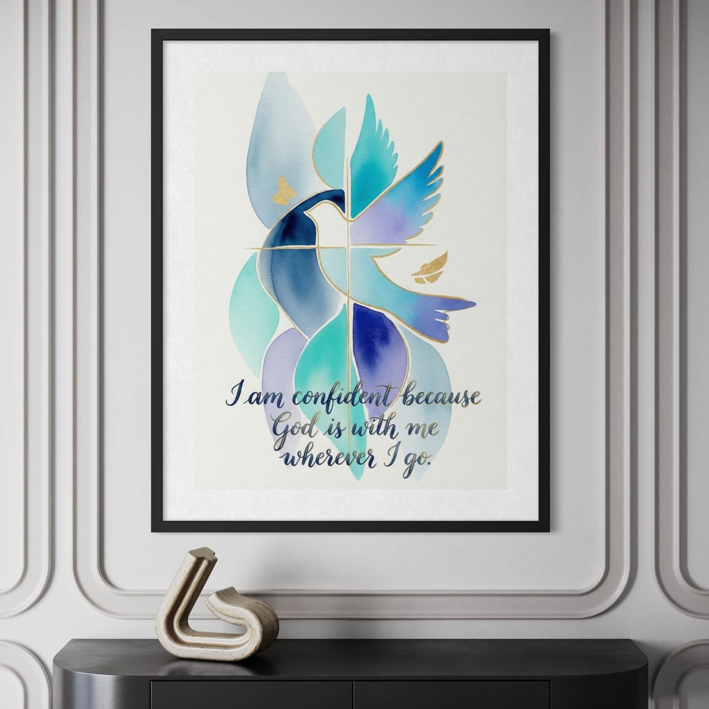 I Am Confident - Christian Art Print