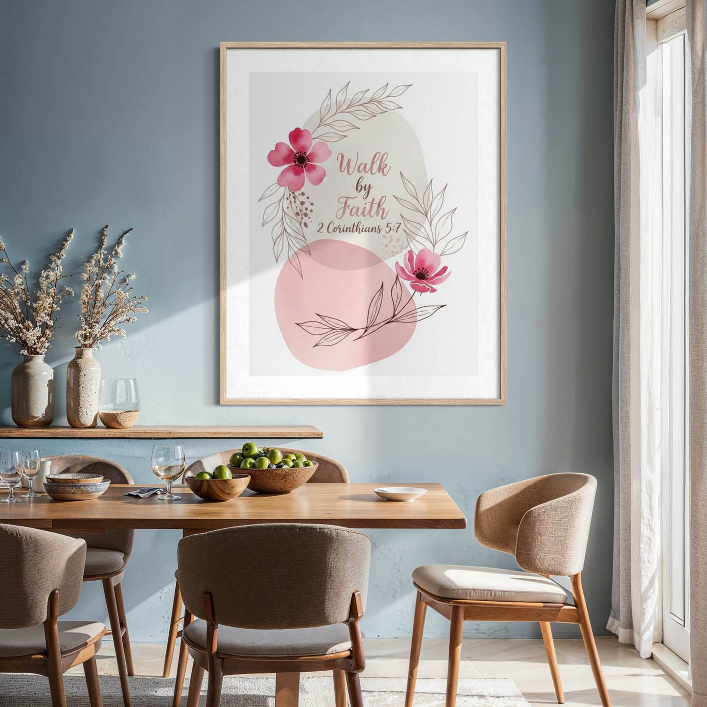 Walk by Faith - Christian Art Print