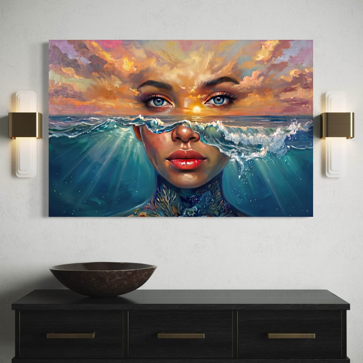 Ocean Goddess - Canvas Wall Art