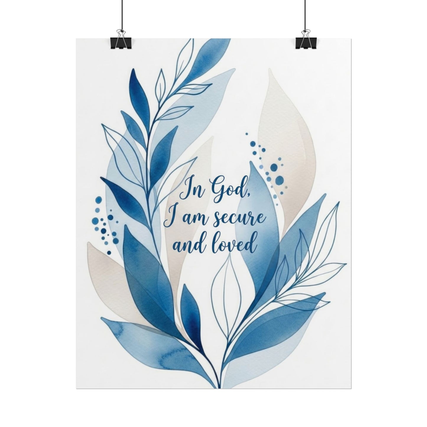 In God I Am Secured - Art Print