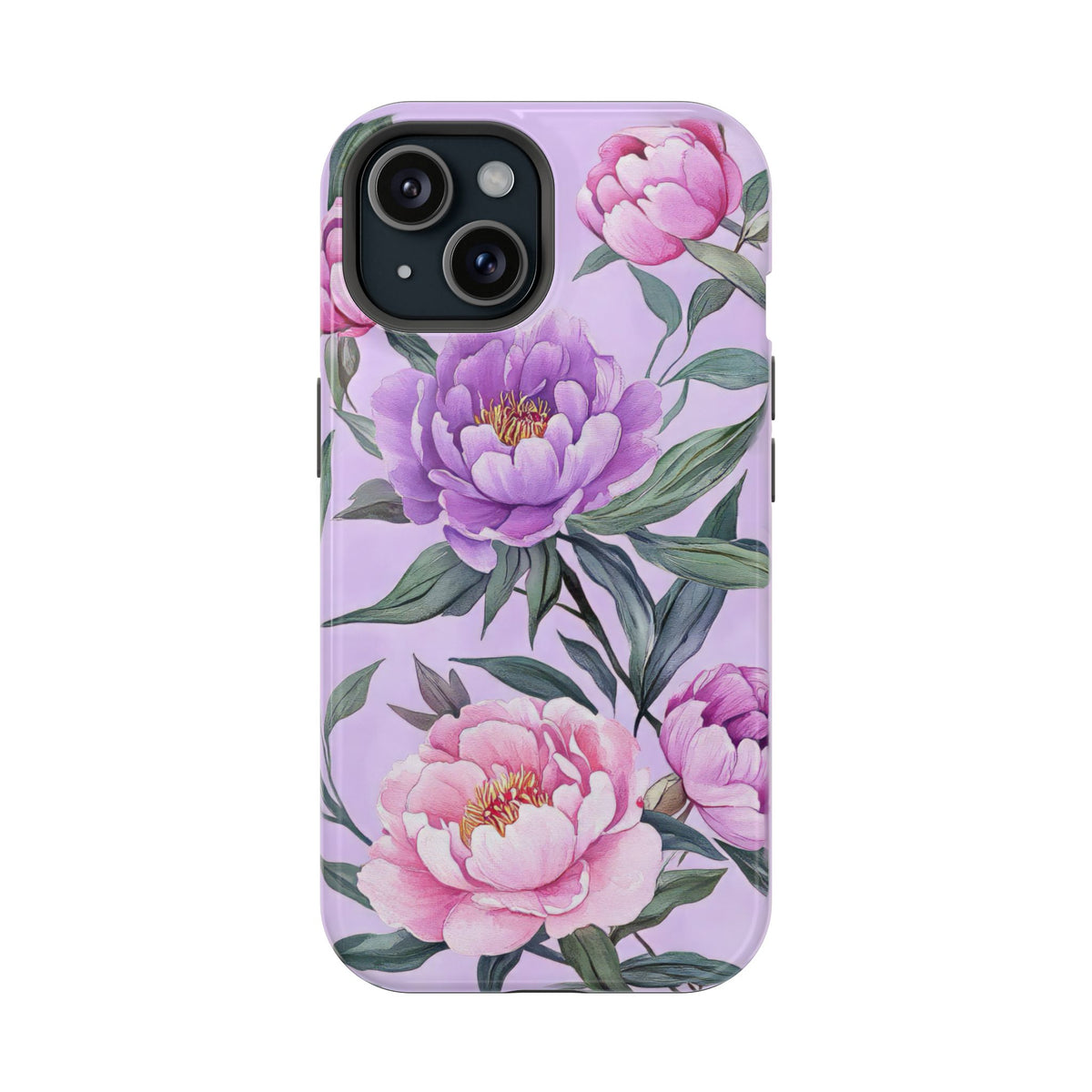 Lilac Peony - Magnetic iPhone Case