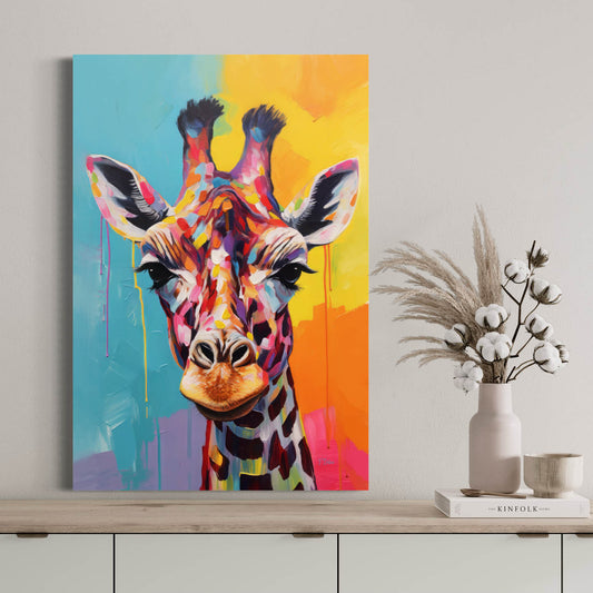 Gentle Giraffe - Canvas Wall Art