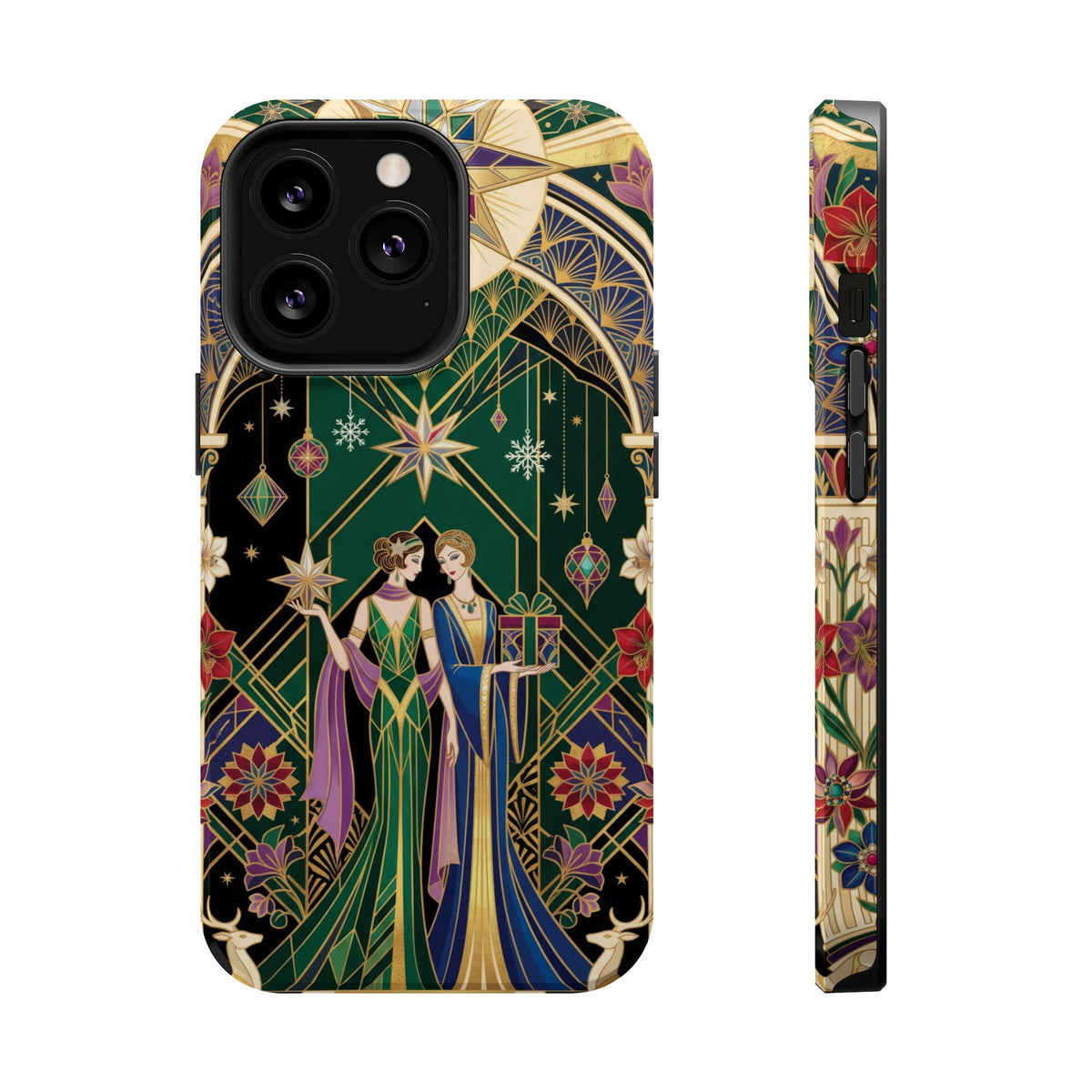 Art Deco Festive Figures - Magnetic iPhone Case