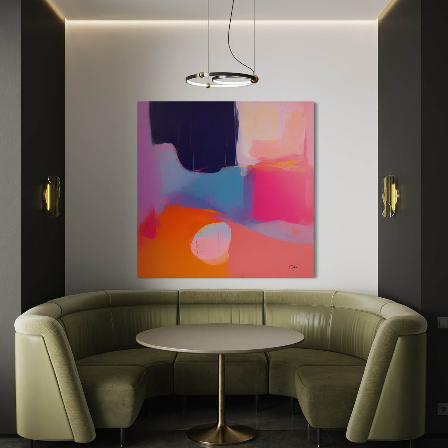 Celestial Flow – Contemporary Abstract Canvas Art