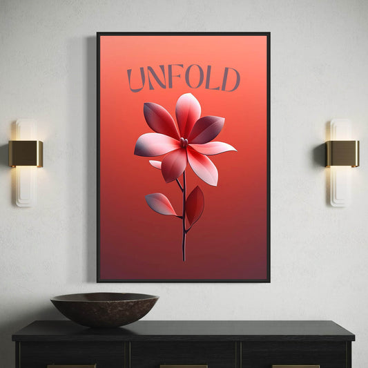 Unfold – Floral Art Print