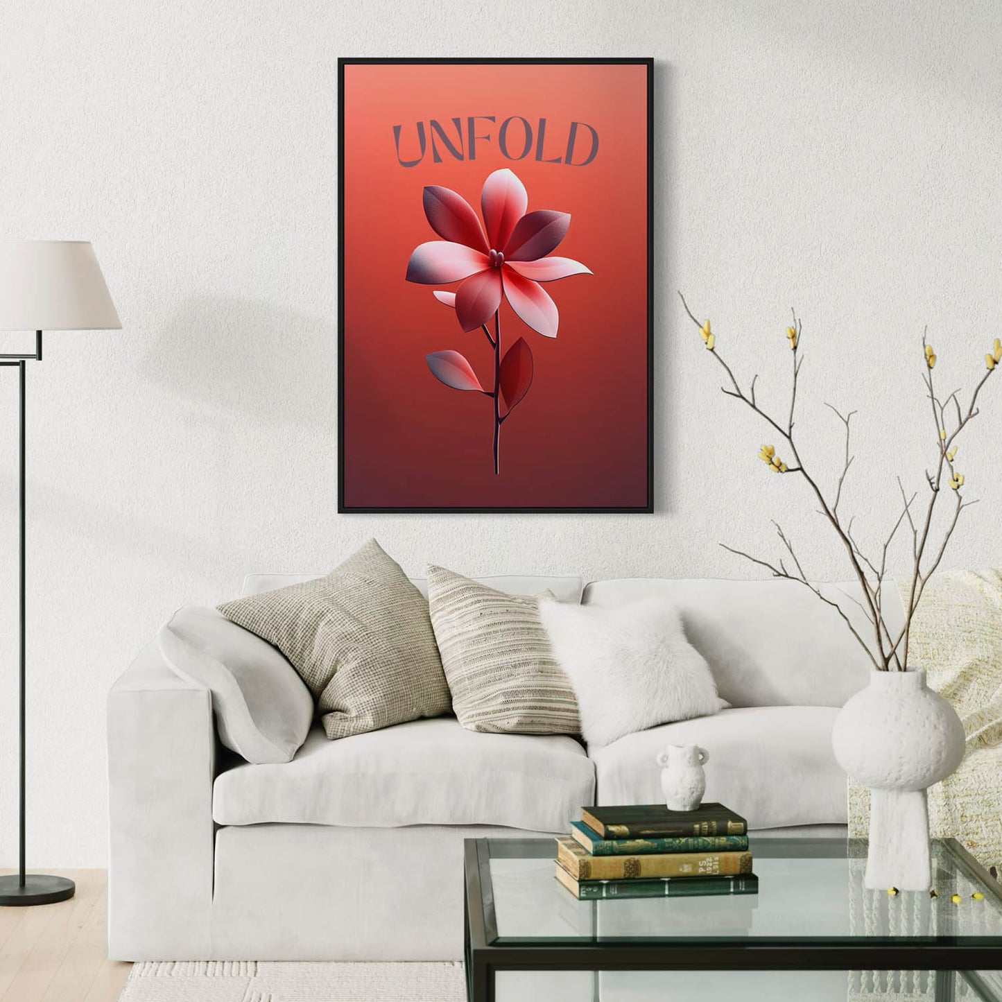 Unfold – Floral Art Print