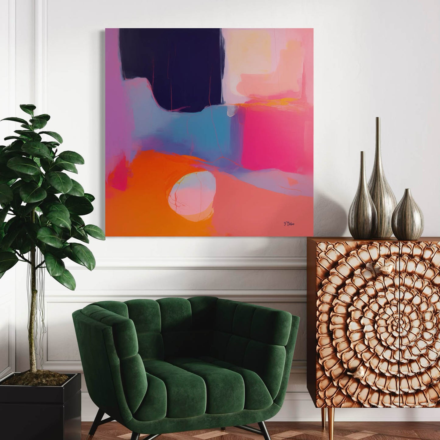 Celestial Flow – Contemporary Abstract Canvas Art