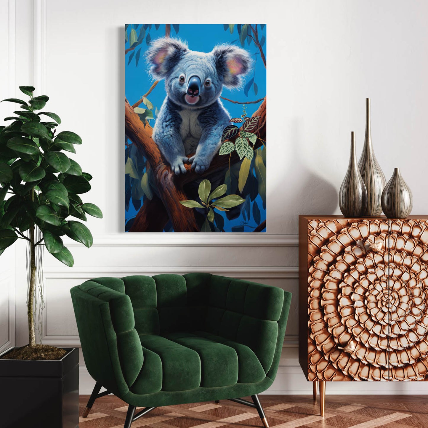 Playful Koala - Canvas Wall Art