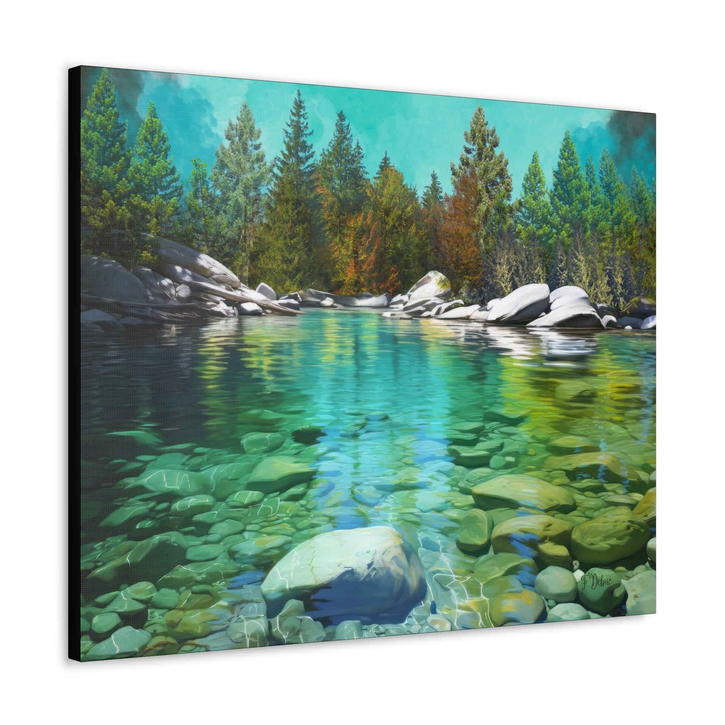Turquoise Lake – Canvas Wall Art