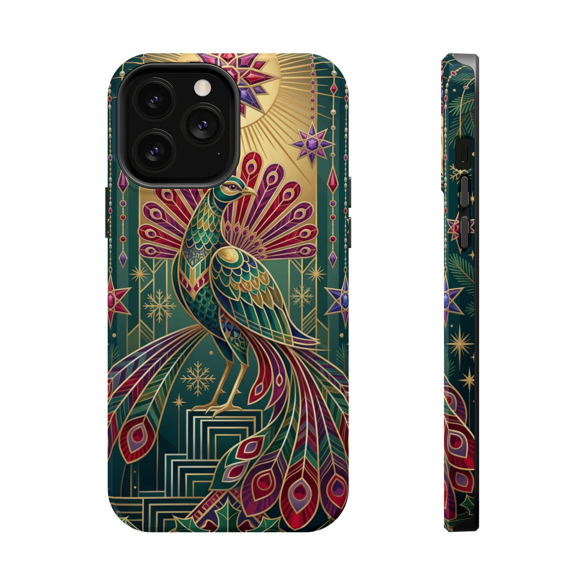 Art Deco Peacock - Magnetic iPhone Case