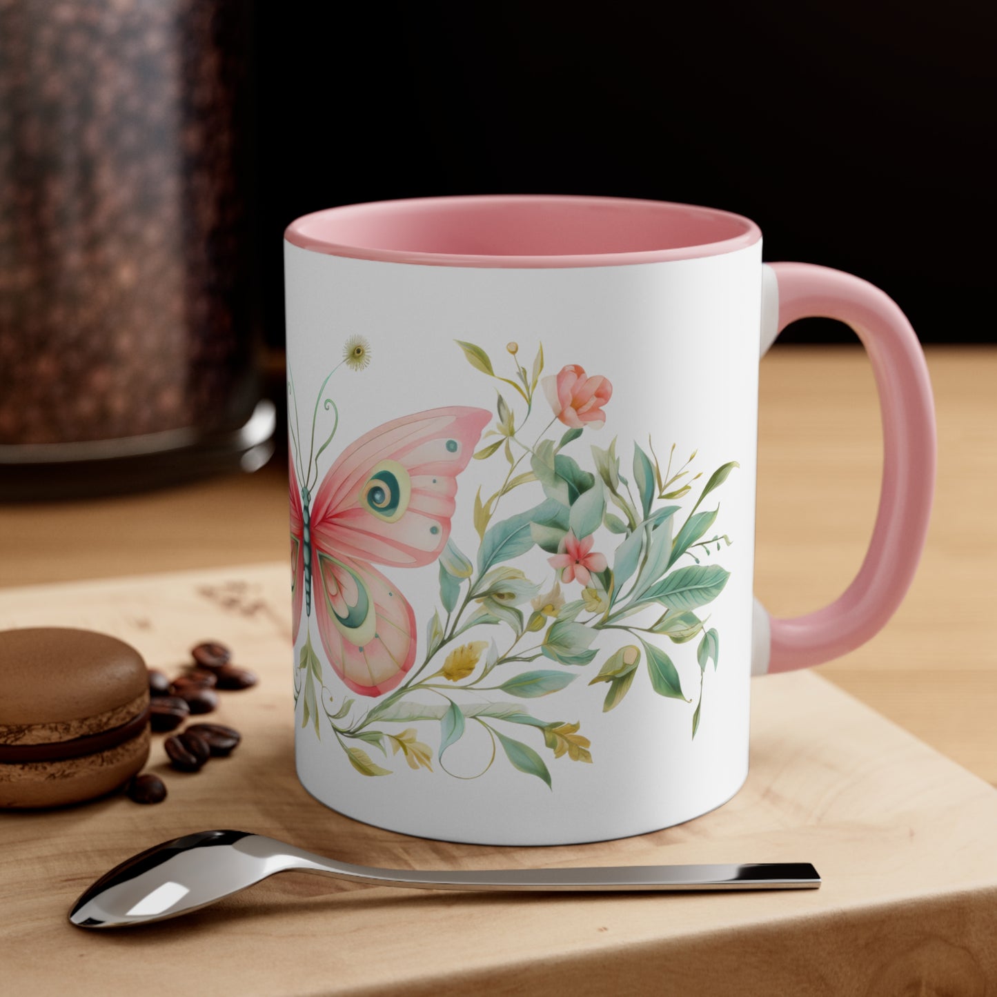 Artistic Butterfly Coffee Cup