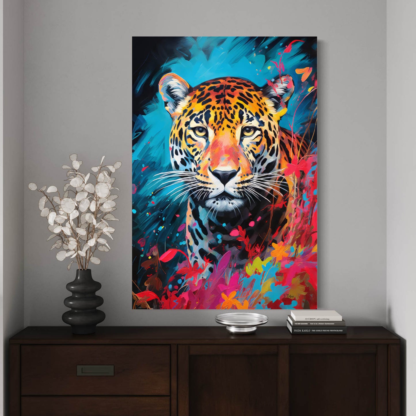 Fierce Leopard - Canvas Wall Art