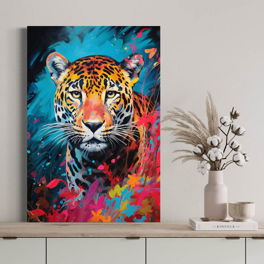 Fierce Leopard - Canvas Wall Art