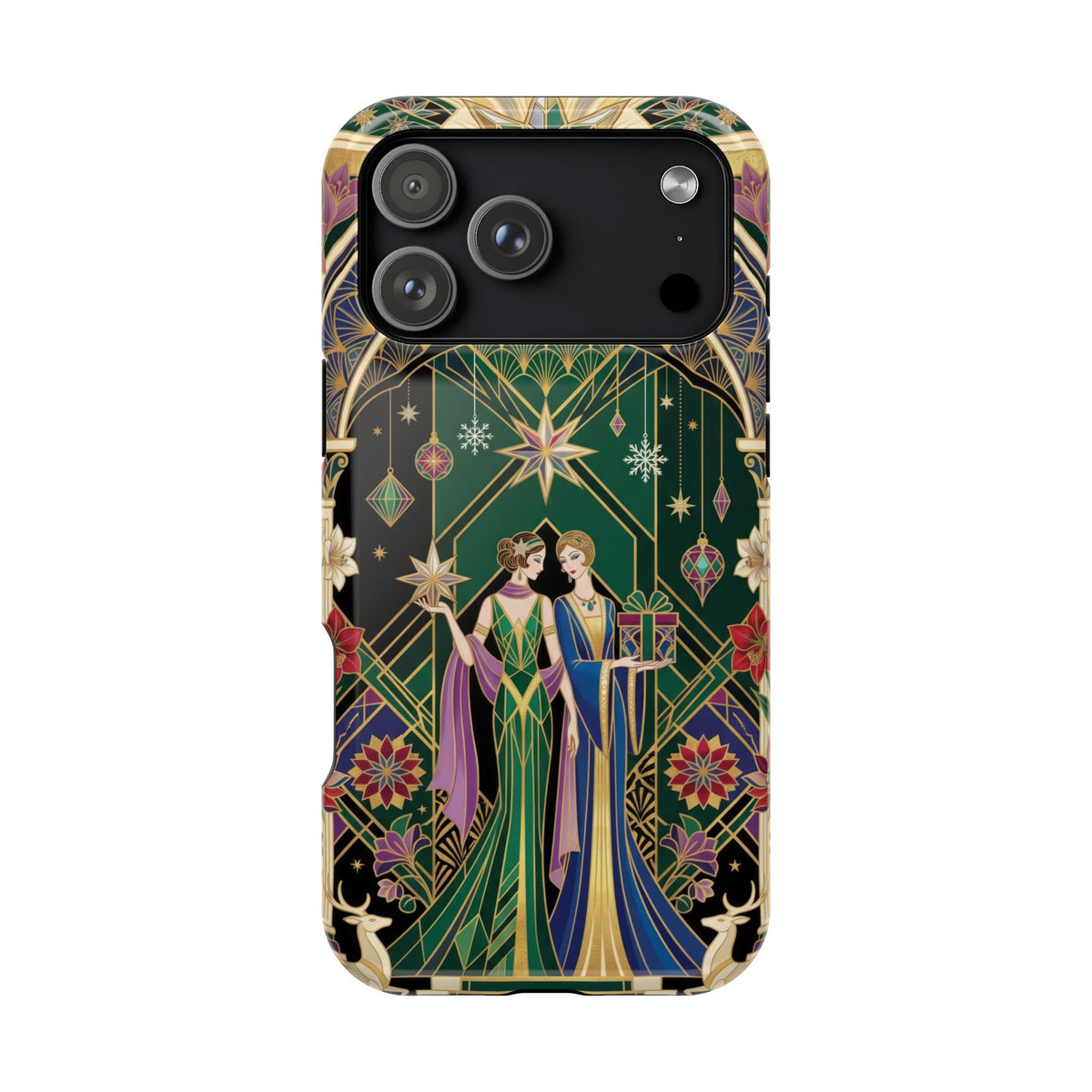 Art Deco Festive Figures - Magnetic iPhone Case
