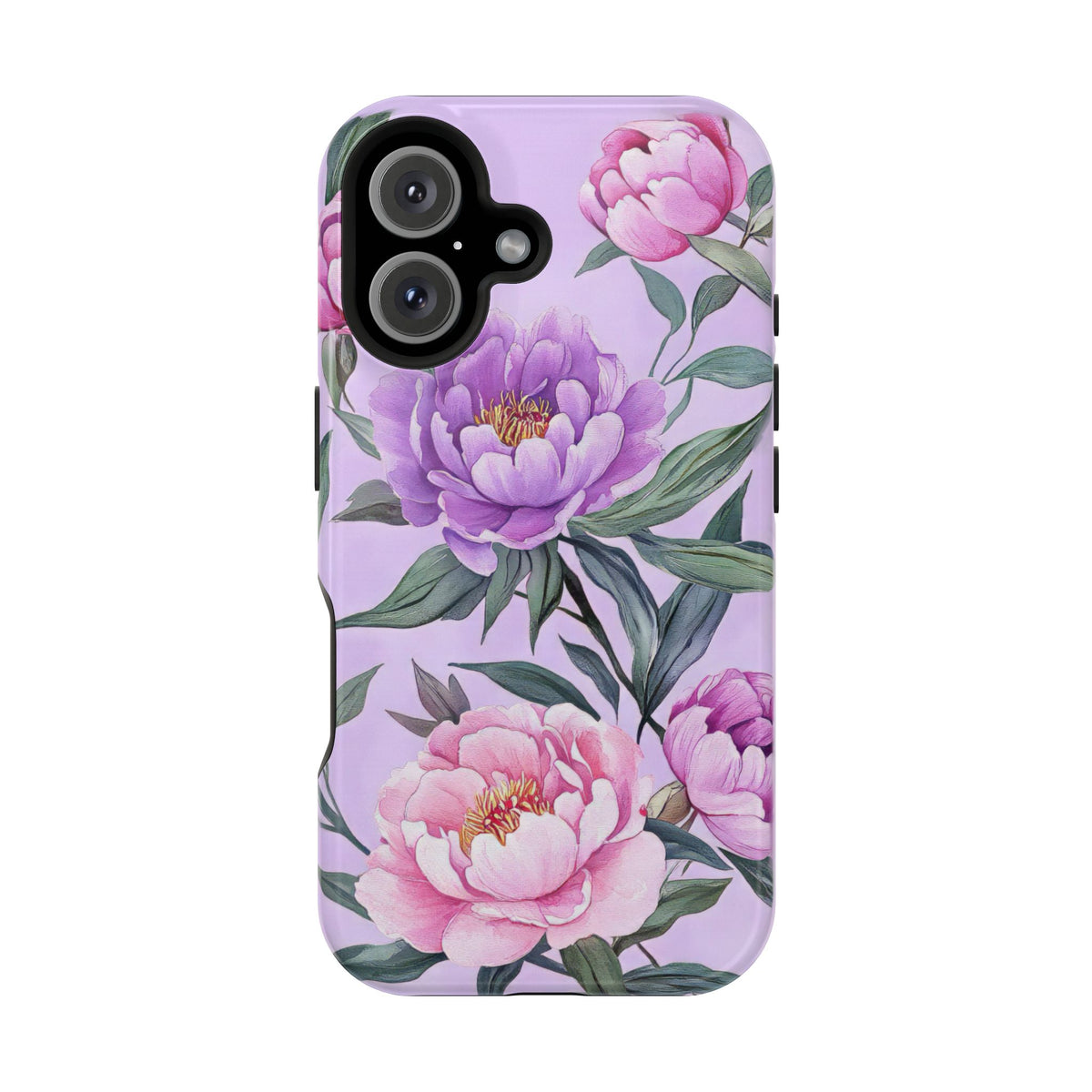 Lilac Peony - Magnetic iPhone Case