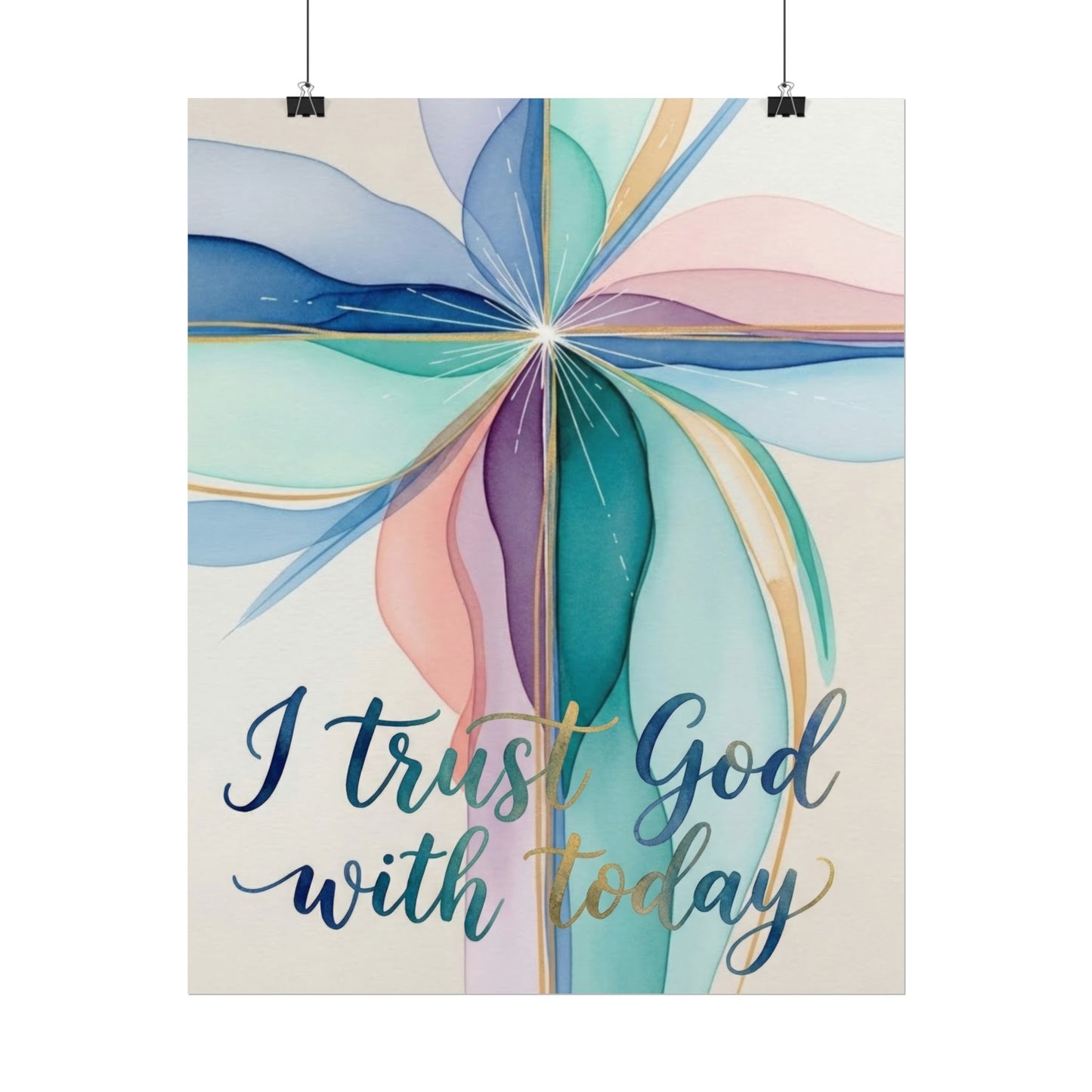 I Trust God - Christian Art Print