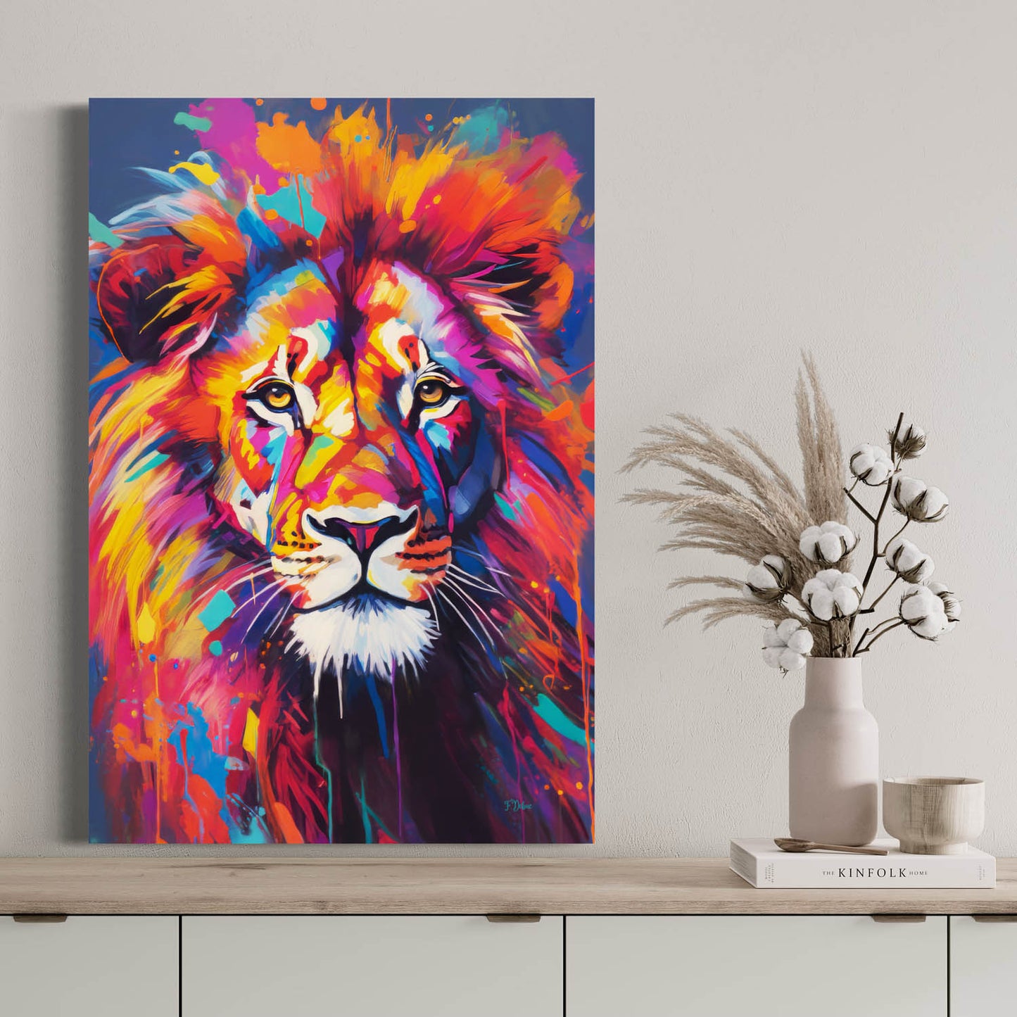 Fierce Lion - Canvas Wall Art