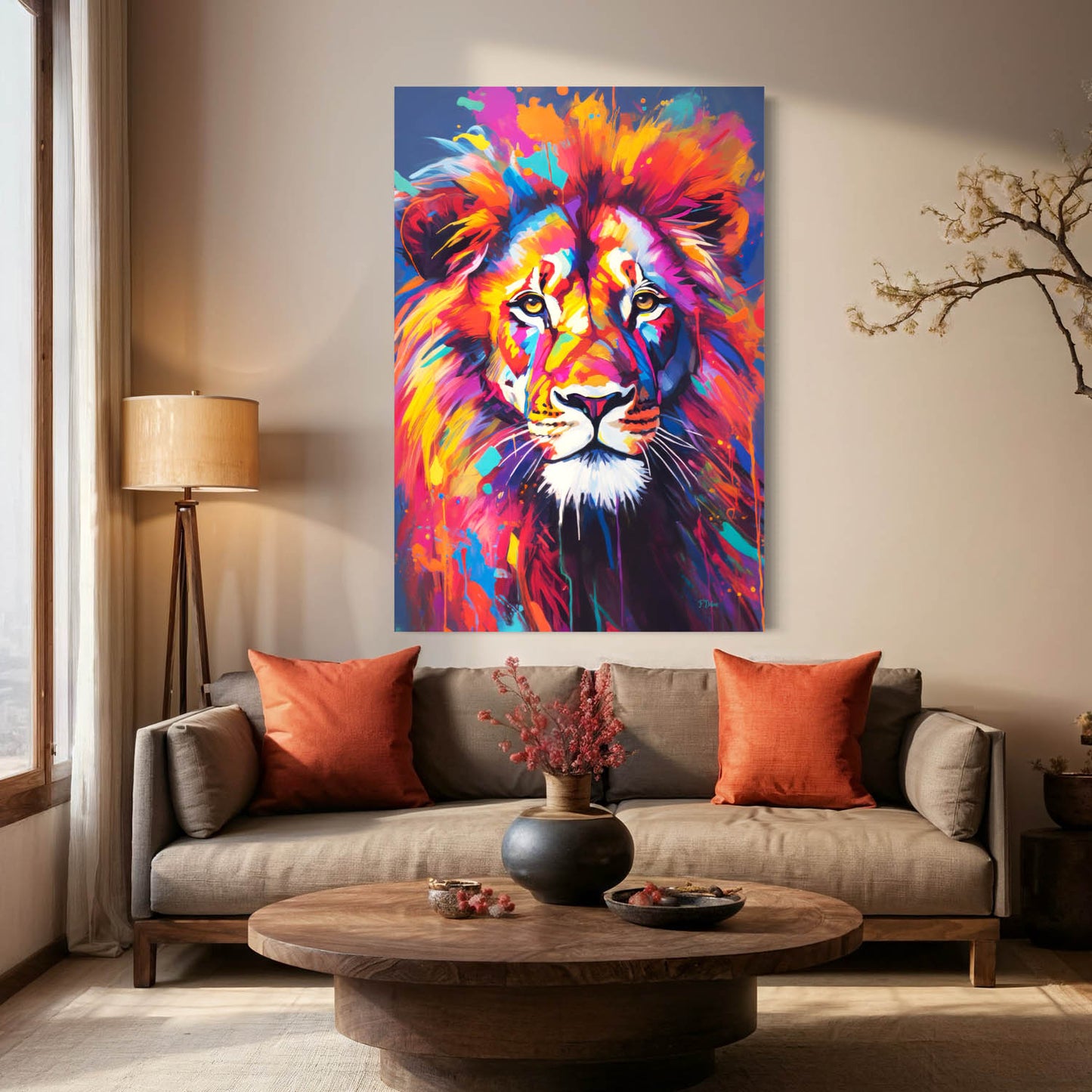 Fierce Lion - Canvas Wall Art