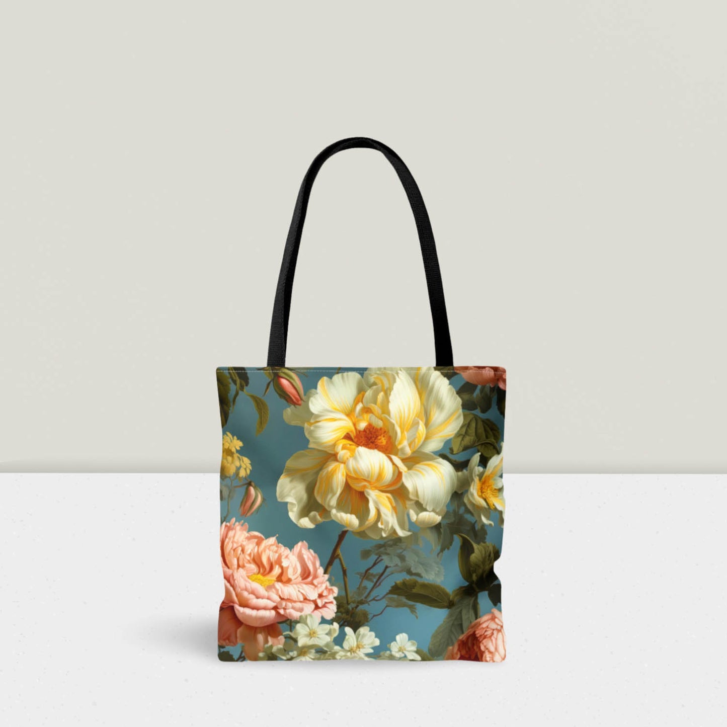 Floral Shopping Tote Bag